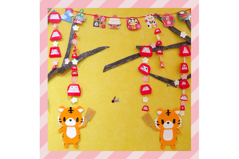 おりがみのだるまさんにお顔を書こう！！！