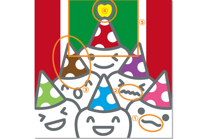 2023ハッピーくんのクリスマスまちがいさがし♪こたえ！